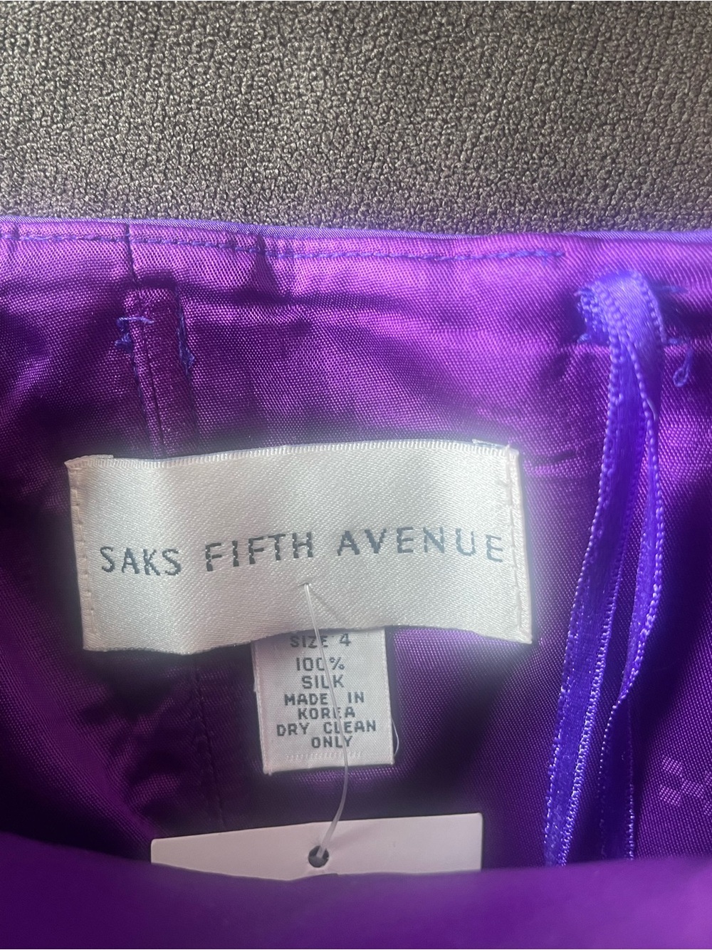 Saks Fifth Avenue Purple Multicolor Abstract Circle Skater Dress - Picture 6 of 7